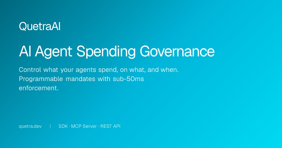 Quickstart — AI Agent Budget Control in 5 Minutes | QuetraAI